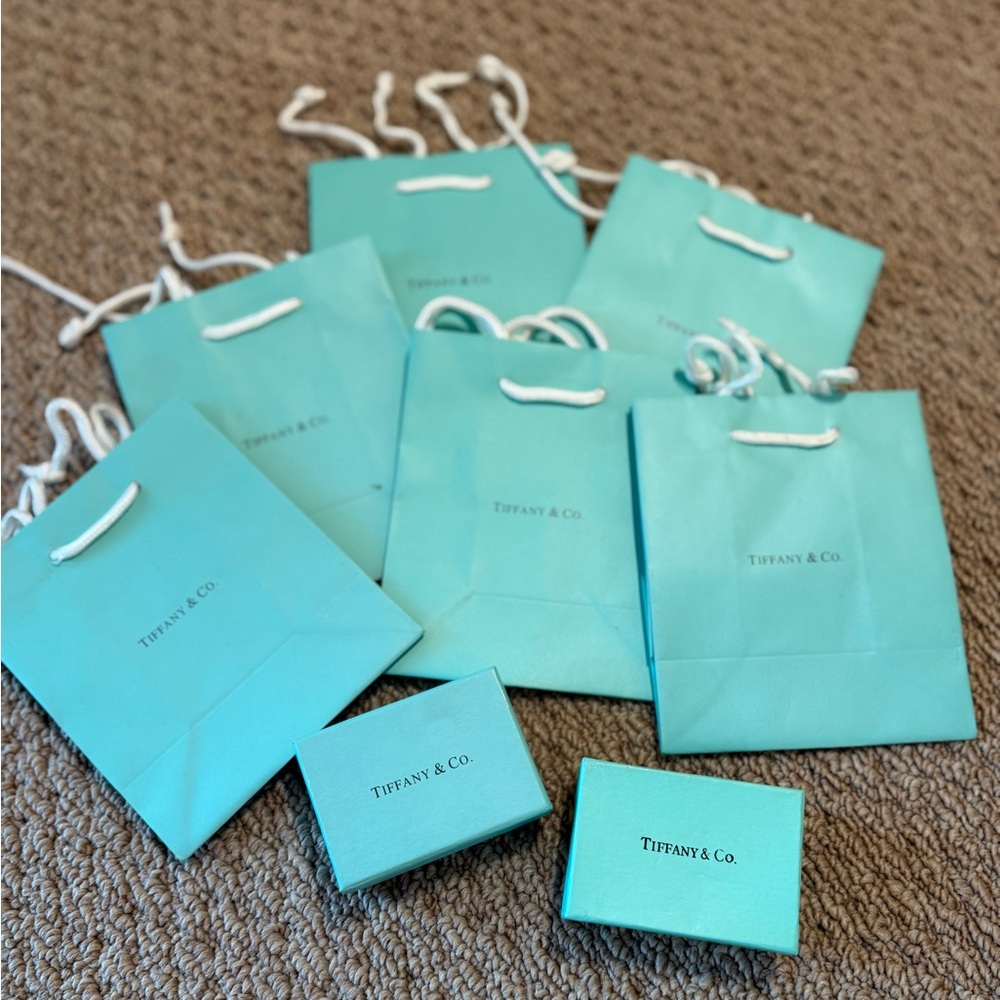 Tiffany & Co. Iconic Blue Gift Bags & Boxes